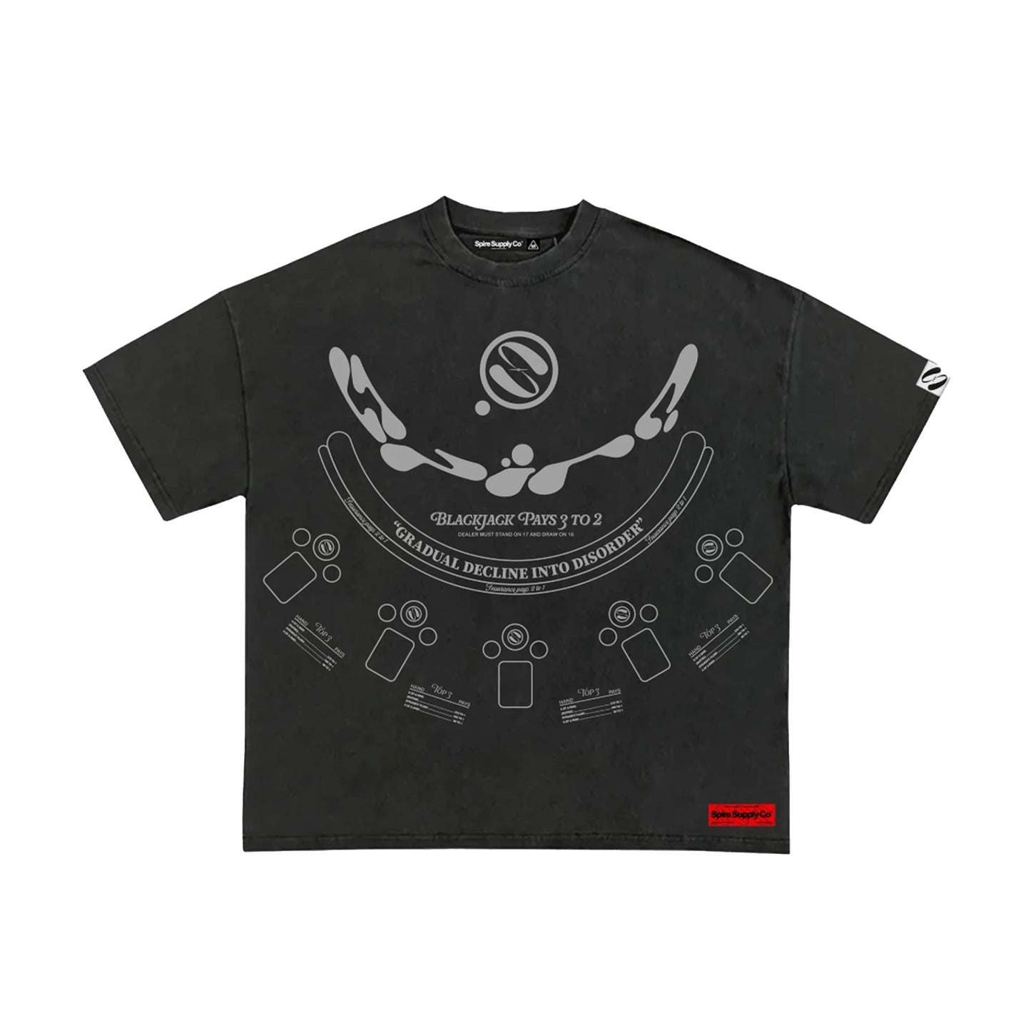 SPIRE SUPPLY "DEALER" T-SHIRT (ONYX)