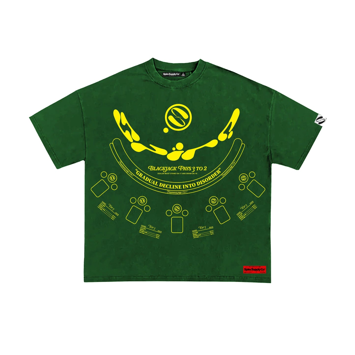 SPIRE SUPPLY "DEALER" T-SHIRT (JADE)