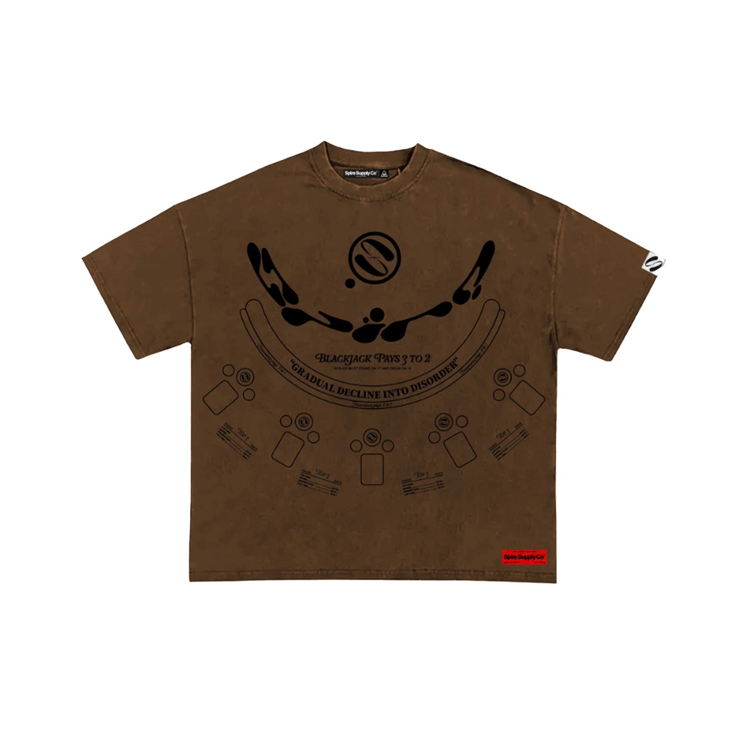 SPIRE SUPPLY "DEALER" T-SHIRT (UMBER)