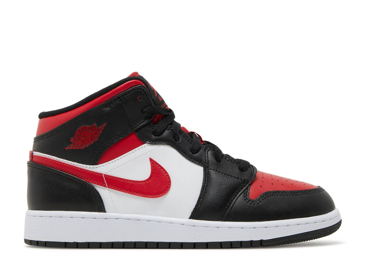 Jordan 1 Mid Black Fire Red