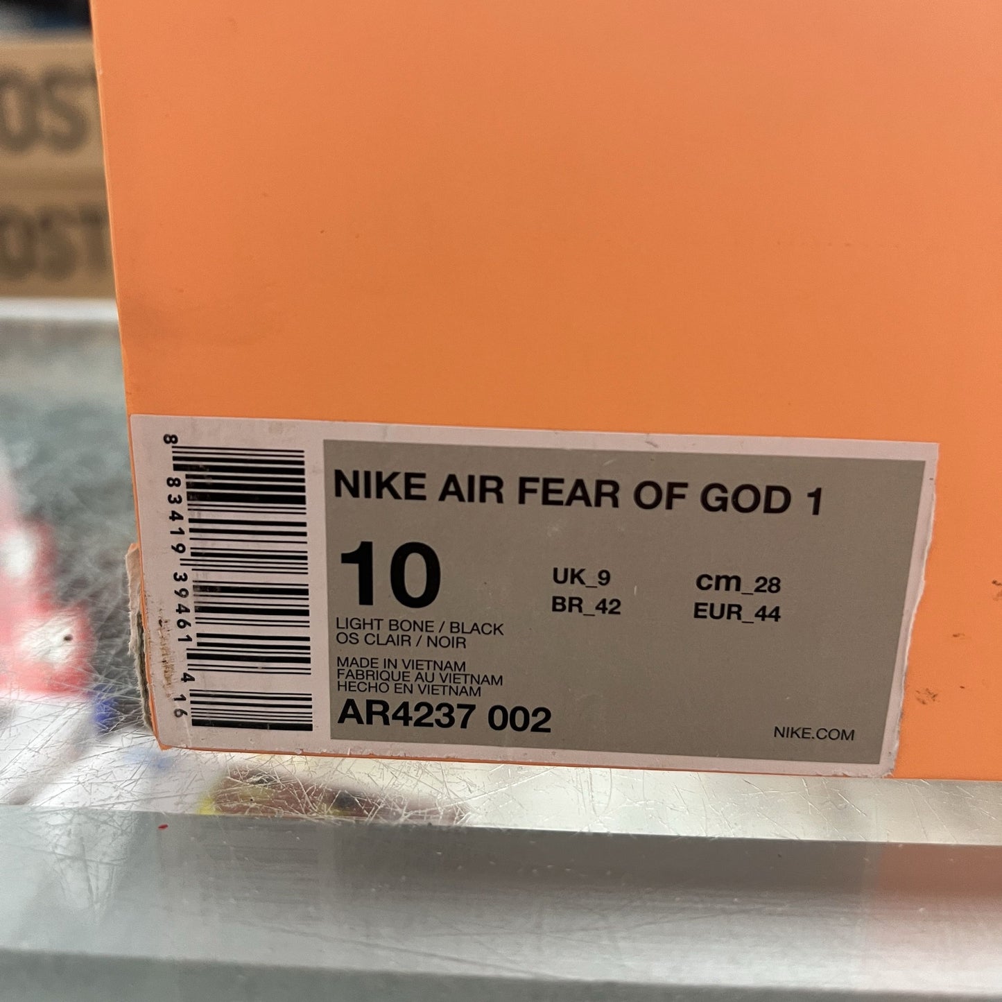 Nike Air Fear Of God 1 Light Bone PRICE DROP