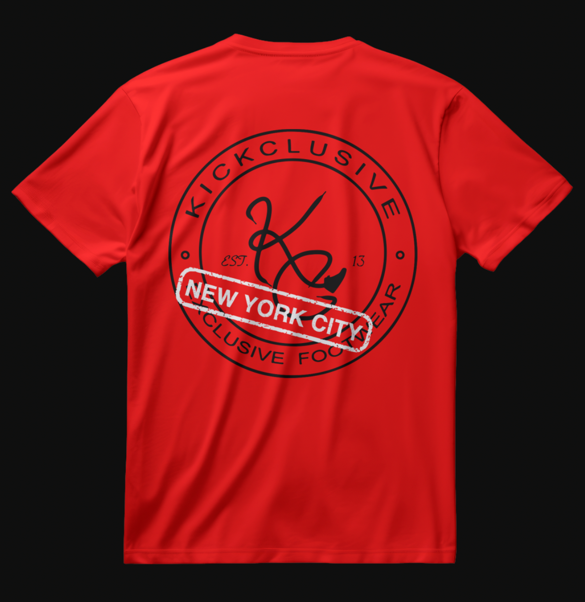 KICKCLUSIVE NYC BASIC BLACK RED