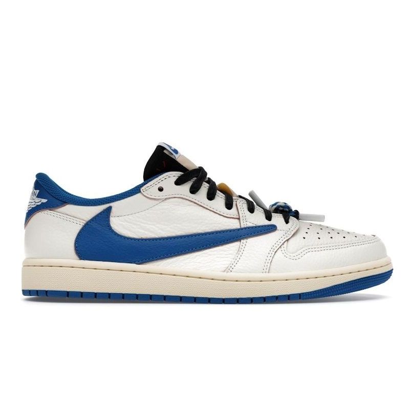 Air Jordan 1 Retro Low OG SP Fragment x Travis Scott Sail Military Blue PRICE DROP