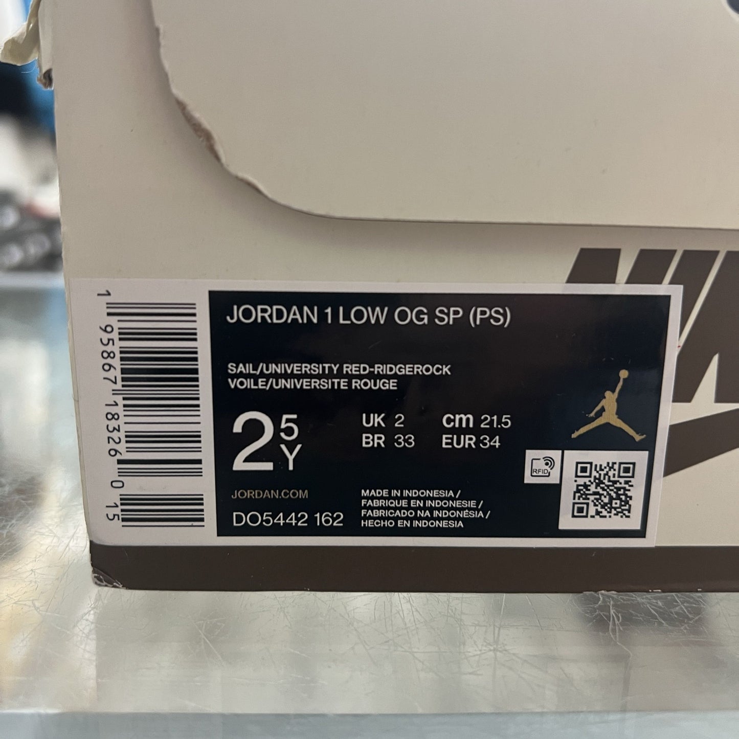 PRE OWNED Air Jordan 1 Retro Low OG SP Travis Scott Reverse Mocha (PS) PRICE DROP