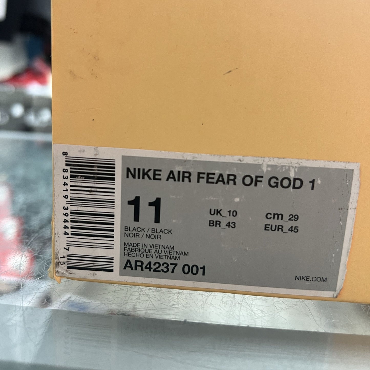 Nike Air Fear Of God 1 Black PRICE DROP