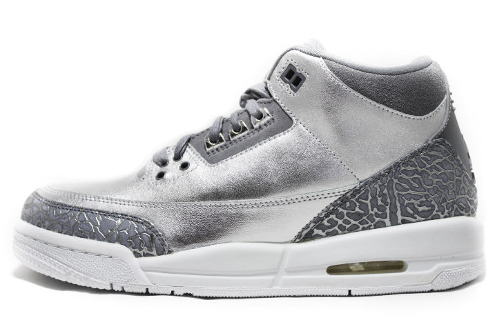 Air Jordan 3 Retro GS Heiress Metallic Silver