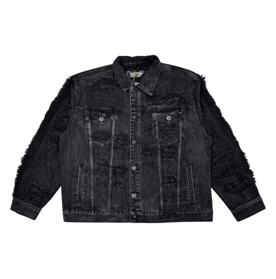 PREMIUM DENIM JACKET (BLACK)