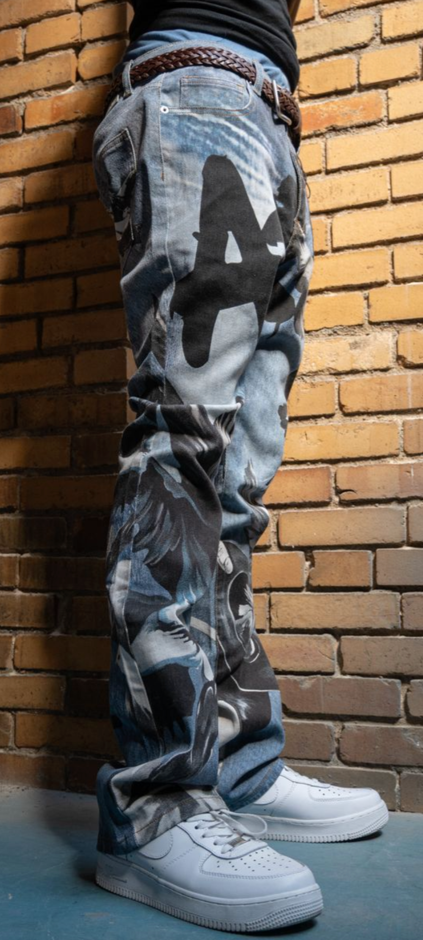 ARMOR DIGITAL PRINT STAKCED JEANS ART PRINT