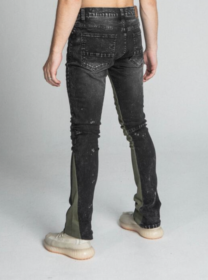 RIPPED JEANS W/INNER CONTRAST