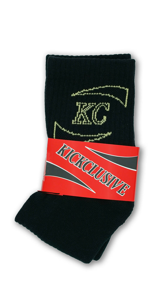 Kickclusive Exclusive Socks - KC Swoosh BLACK