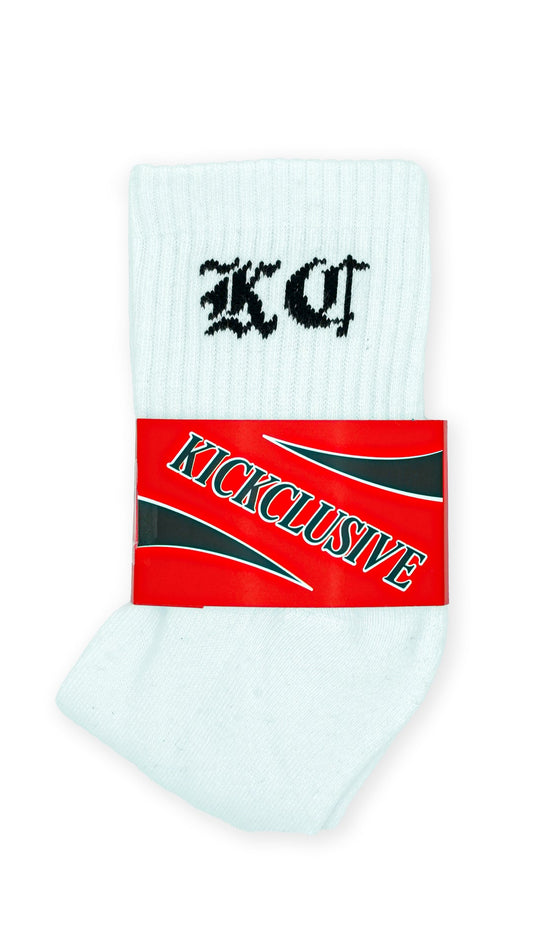 Kickclusive Exclusive Socks - KC Gothic WHITE