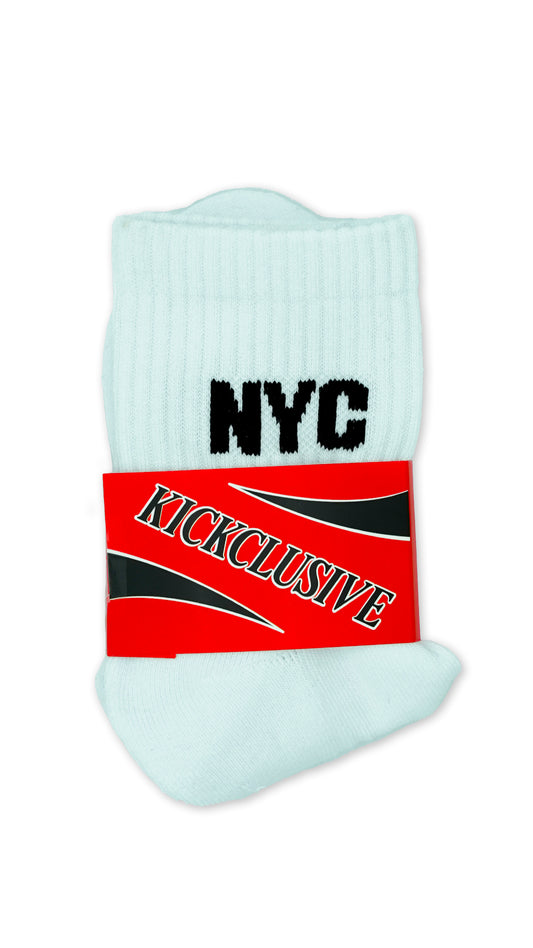 Kickclusive NYC Exclusive Socks WHITE