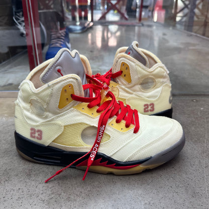 PRE OWNED Jordan 5 Retro Off-White Sail