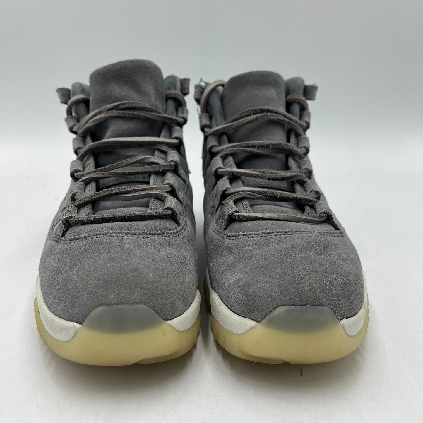 PRE OWNED Jordan 11 RetroPinnacle Grey Suede