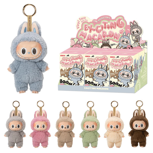 AUTHENTIC POP MART LABUBU The Monsters Exciting Macaron Pendant Plush Sealed Bag