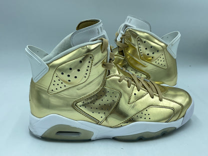 PRE OWNED Jordan 6 Retro Pinnacle Metallic Gold