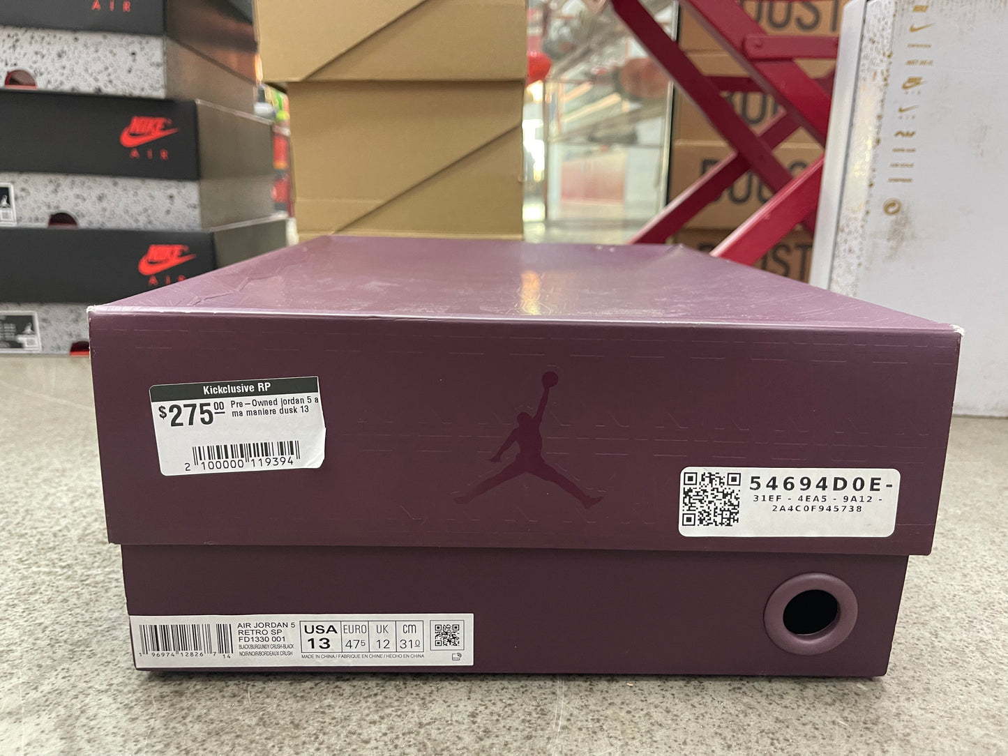 PRE OWNED Jordan 5 RetroA Ma Maniére Dusk