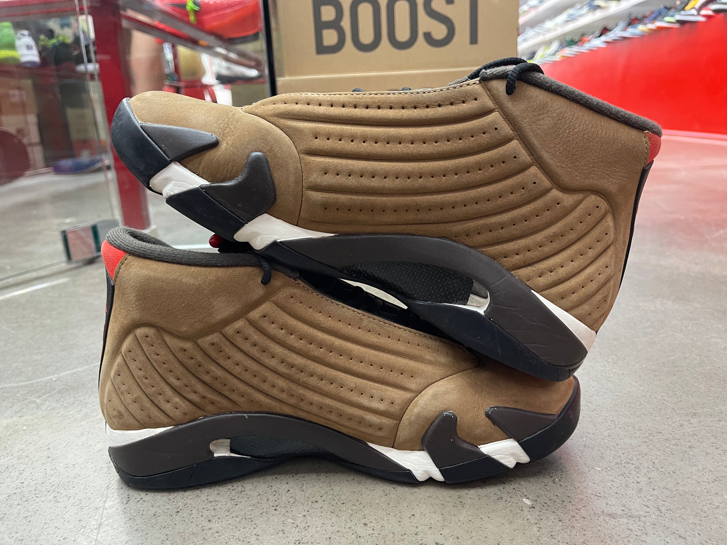 PRE OWNED Jordan 14 Retro Winterized Archaeo Brown