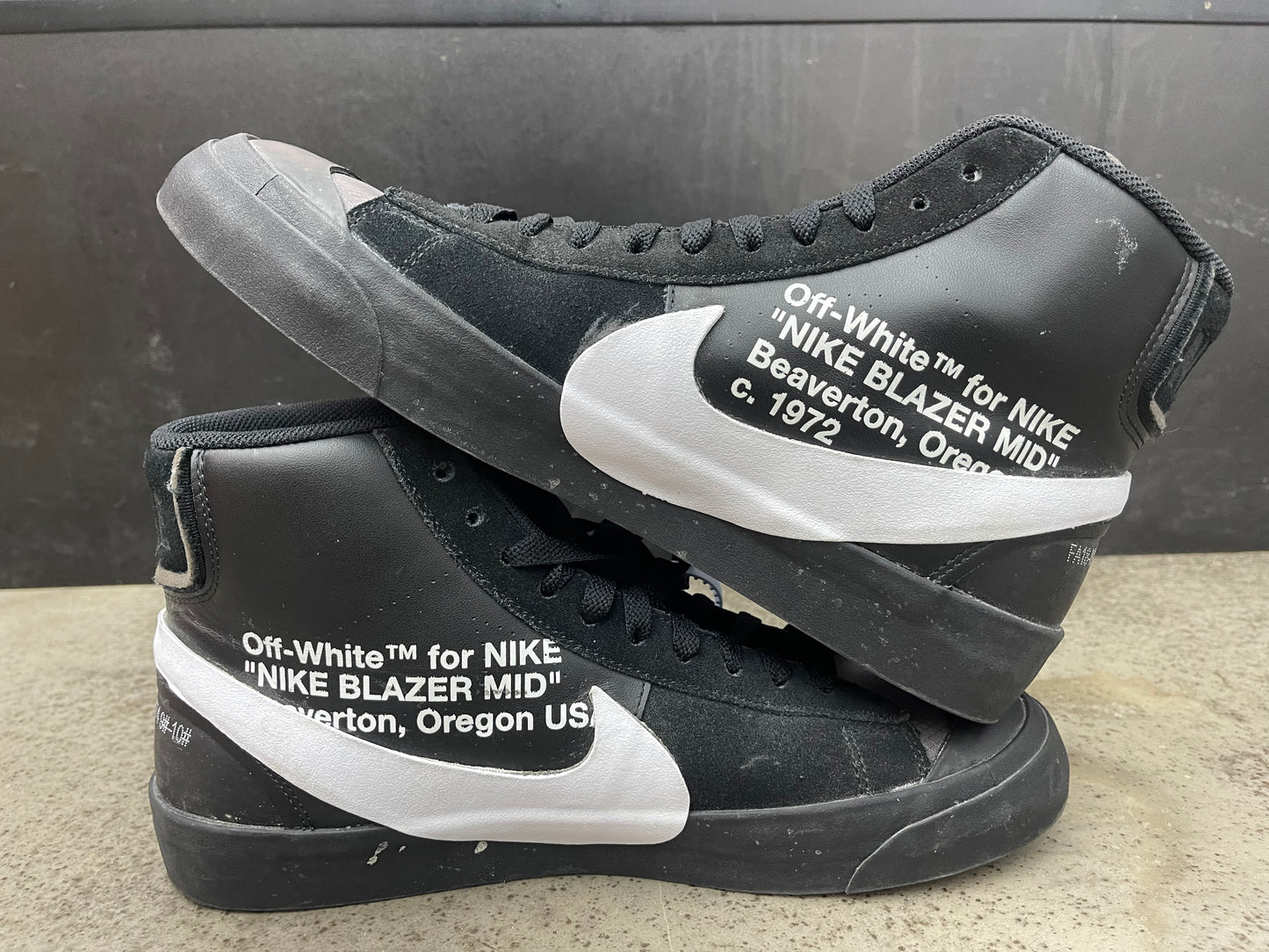 PRE OWNED Nike Blazer Mid Off-White Grim Reaper