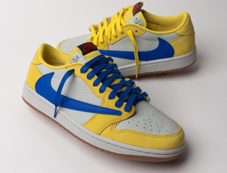 Jordan 1 OG low X Travis Scott Canary Yellow Exclusive