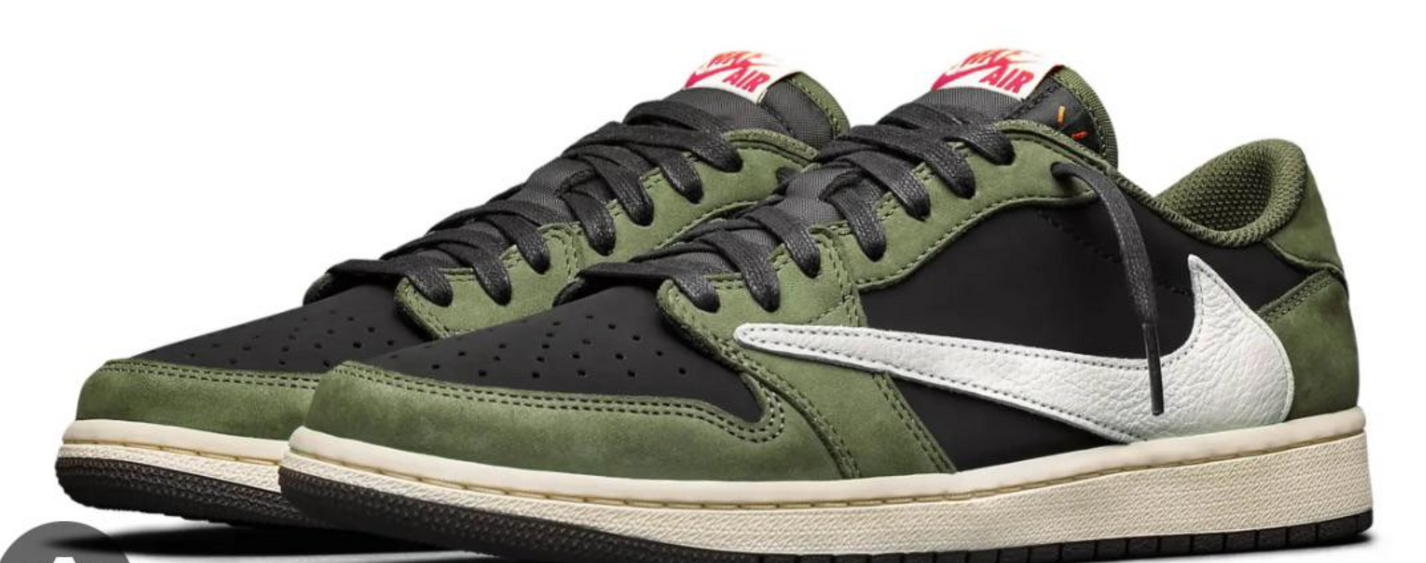 Jordan 1 OG low X Travis Scott Black Olive Exclusive PRE-ORDER ...