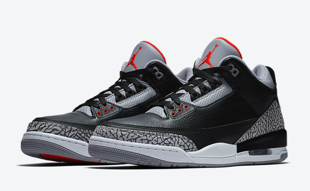 Nike Air Jordan 3 Black Cement 2024 In hand Ships within 24 Hours