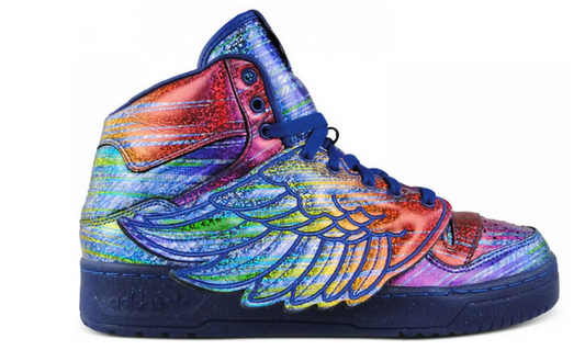 PRE OWNED adidas JS WingsJeremy Scott Rainbow Foil