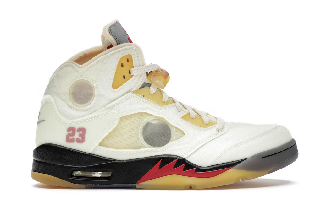 PRE OWNED Jordan 5 Retro Off-White Sail