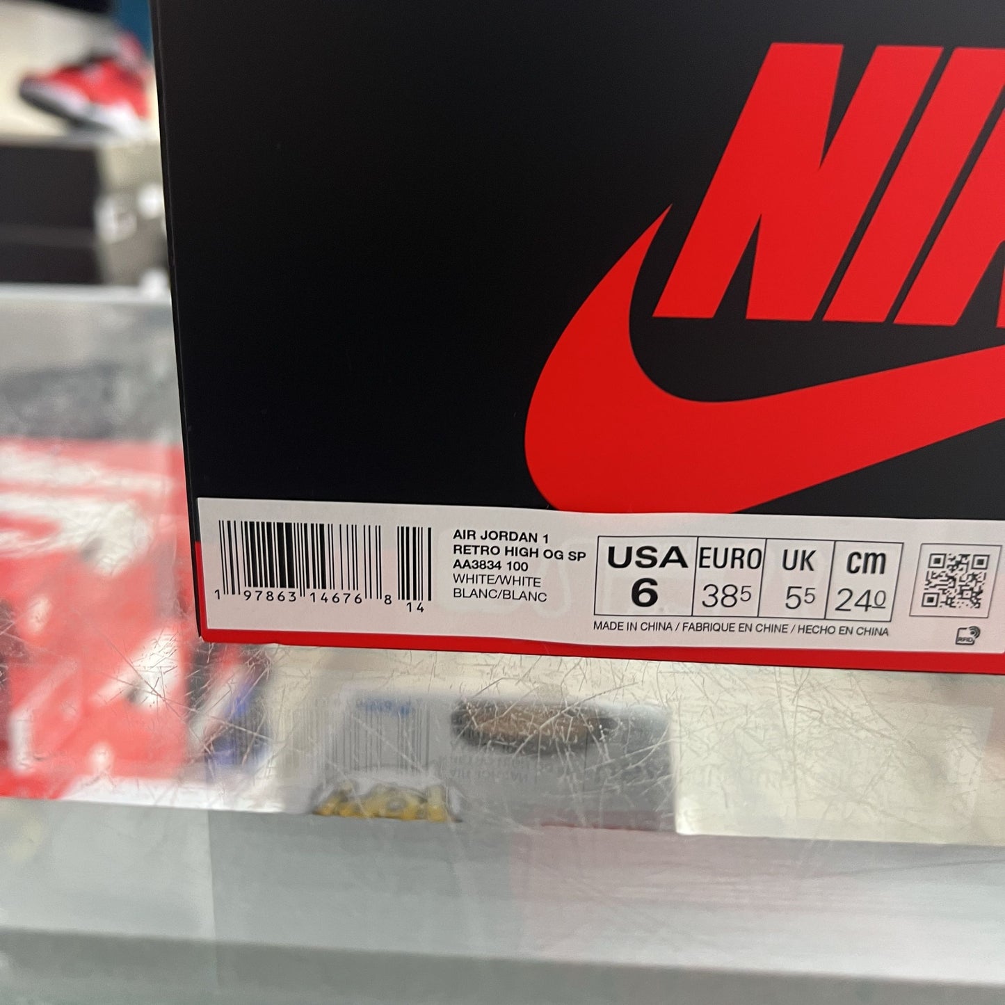 PRE OWNED Air Jordan 1 Retro High Virgil Abloh Archive Alaska PRICE DROP