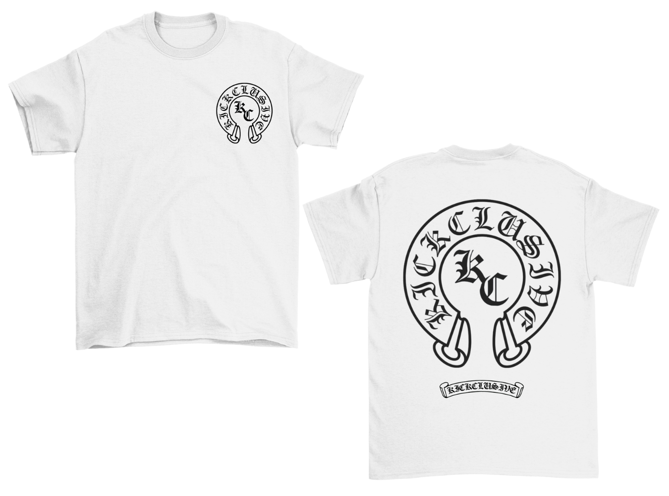 KC Khrome Horseshoe T-Shirt (WHT/BLK)